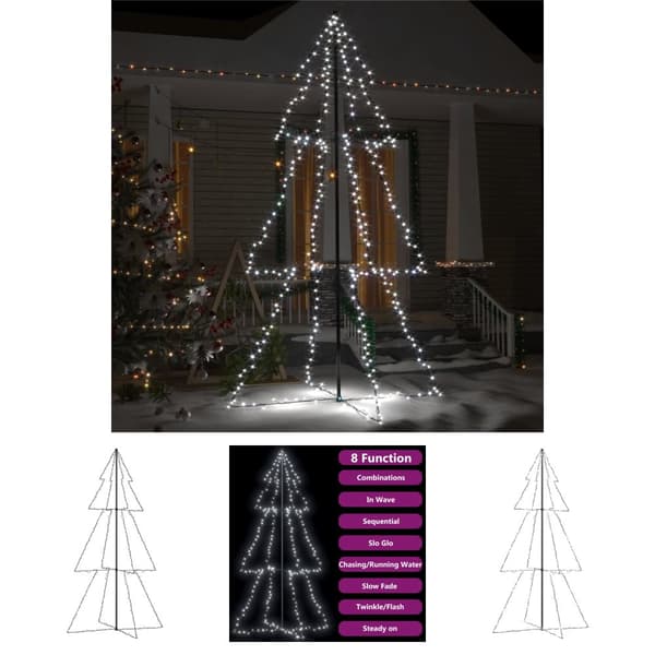 The Living Store Kartiojoulukuusi 300 LED-valoa sisä-/ulkokäyttöön 120x220 cm -  Joulukuuset
