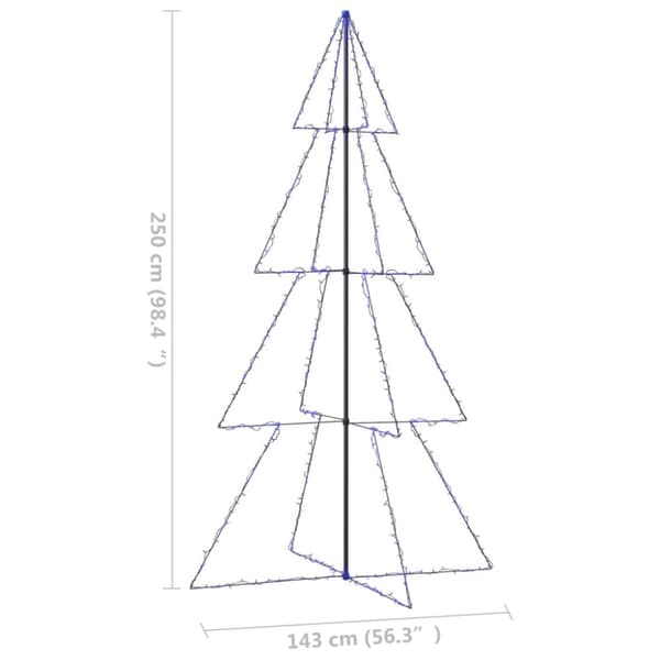 The Living Store Ljuskon för julgran 360 LED inne/ute 143x250 cm -  Julgranar