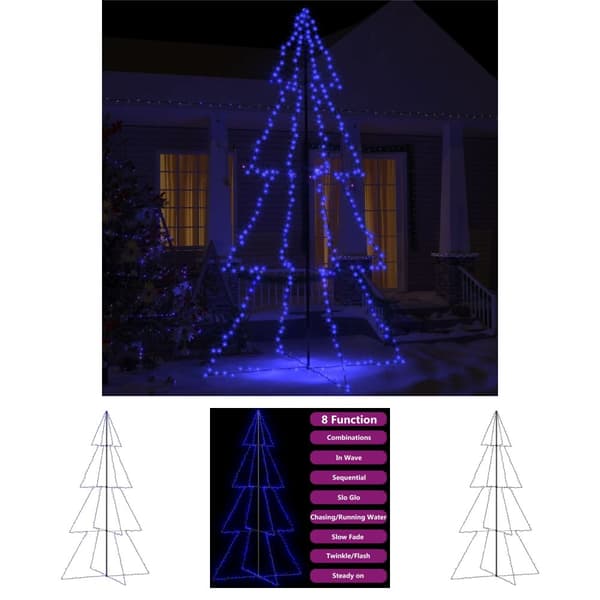 The Living Store Ljuskon för julgran 360 LED inne/ute 143x250 cm -  Julgranar