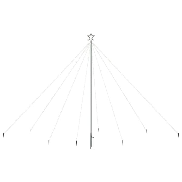 The Living Store Joulukuusen valot sisä-/ulkokäyttöön 576 LED-valoa 3,6 m -  Joulukuuset
