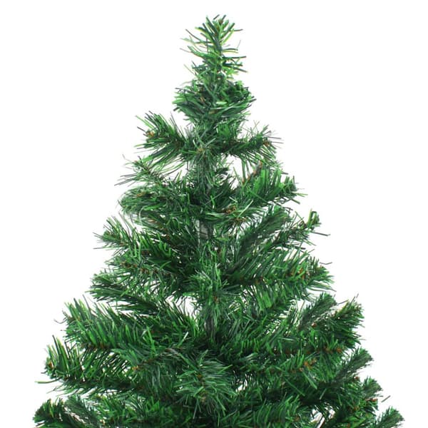 The Living Store Belyst plastgran med kulor 210 cm 910 grenar -  Julgranar