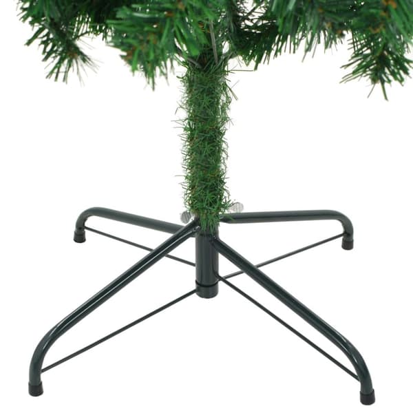 The Living Store Belyst plastgran med kulor 210 cm 910 grenar -  Julgranar