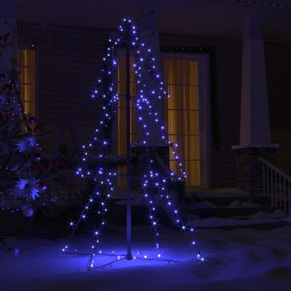 The Living Store Kartiojoulukuusi 160 LED-valoa sisä/ulkokäyttöön 78x120 cm -  Joulukuuset