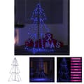 Pikkukuva 1 / 9: The Living Store Kartiojoulukuusi 160 LED-valoa sisä/ulkokäyttöön 78x120 cm -  Joulukuuset