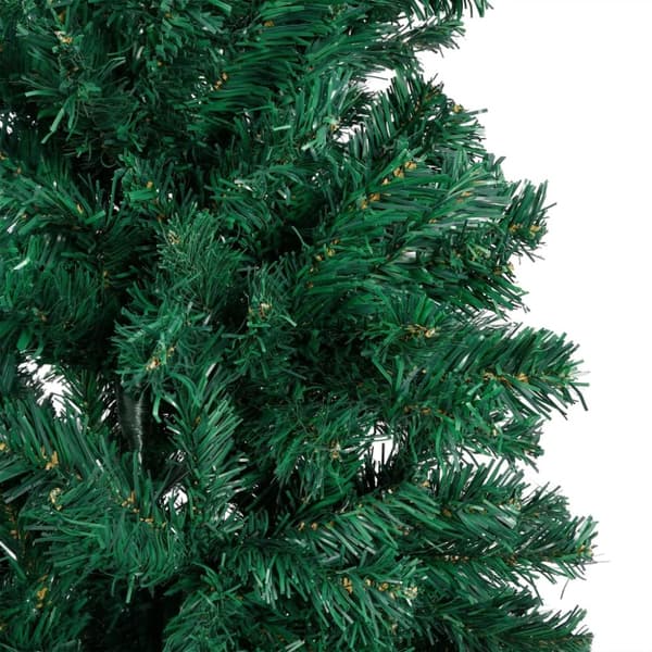 The Living Store Tekojoulukuusi palloilla esivalaistu vihreä 150 cm PVC -  Joulukuuset