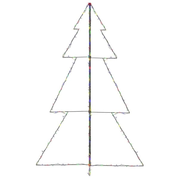 The Living Store lysende juletræ 118x180 cm 240 LED'er indendørs/udendørs -  Juletræer