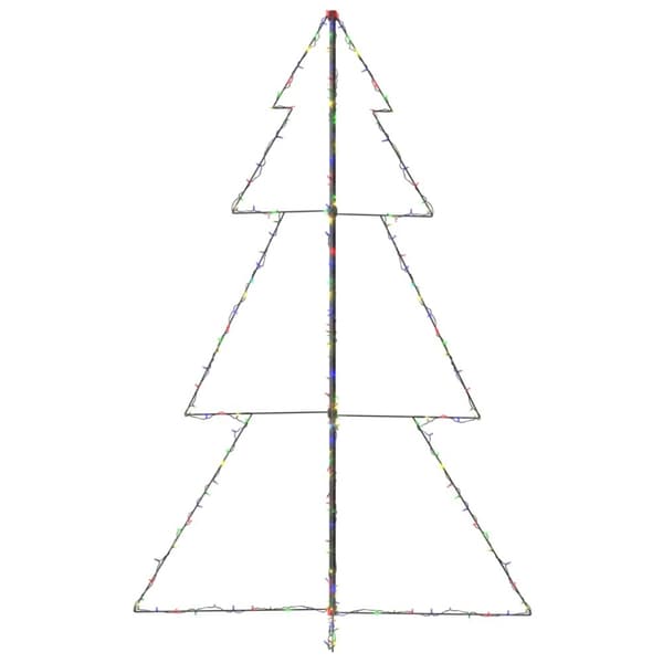 The Living Store lysende juletræ 118x180 cm 240 LED'er indendørs/udendørs -  Juletræer