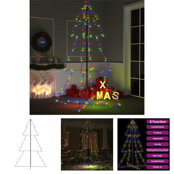 The Living Store Kartiojoulukuusi 240 LED-valoa sisä-/ulkokäyttöön 118x180 cm -  Joulukuuset