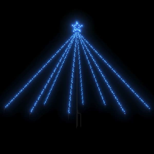 The Living Store lysende juletræ 2,5 m 400 LED'er inde/ude blåt lys -  Juletræer