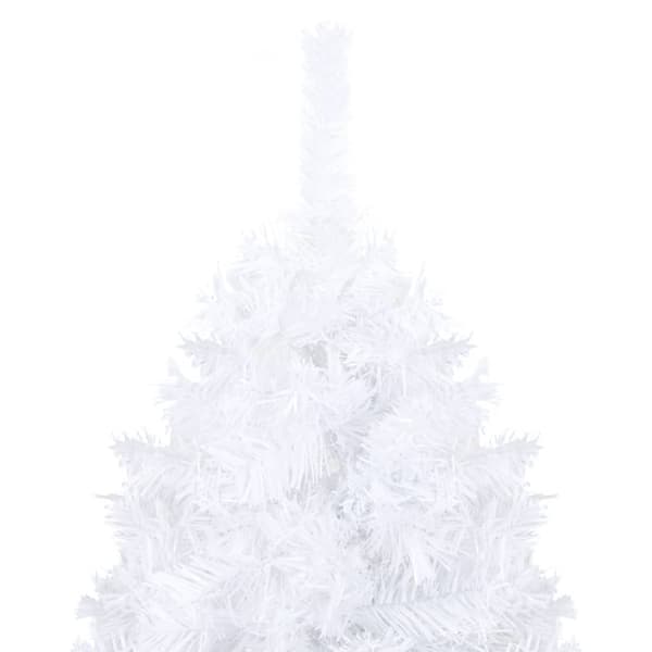 The Living Store Tekojoulukuusi palloilla esivalaistu valkoinen 180 cm PVC -  Joulukuuset