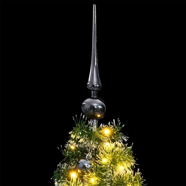 The Living Store kunstigt juletræ 150 LED'er og kuglesæt hængslet 150 cm -  Juletræer