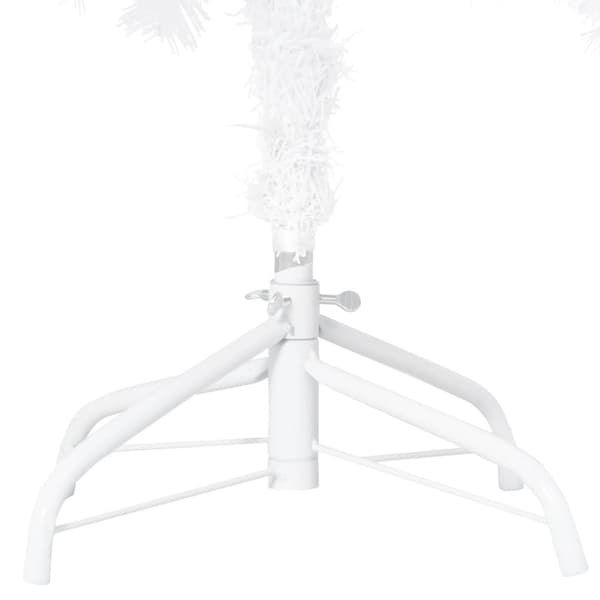 The Living Store Tekojoulukuusi palloilla esivalaistu valkoinen 240 cm PVC -  Joulukuuset