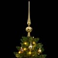 Miniatyrbild 3 av 11: The Living Store Plastgran med gångjärn 150 LEDs & kulor 150 cm -  Julgranar