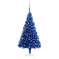 Miniatyrbild 2 av 11: Julgranar - Living Belyst plastgran med kulor blå 180 cm PVC