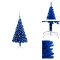 Miniatyrbild 1 av 11: Julgranar - Living Belyst plastgran med kulor blå 180 cm PVC