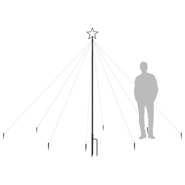 Joulukuuset - Living Joulukuusen valot sisä-/ulkokäyttöön 400 LED-valoa 2,5 m