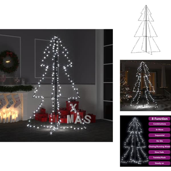 Joulukuuset - Living Kartiojoulukuusi 200 LED-valoa sisä-/ulkokäyttöön 98x150 cm
