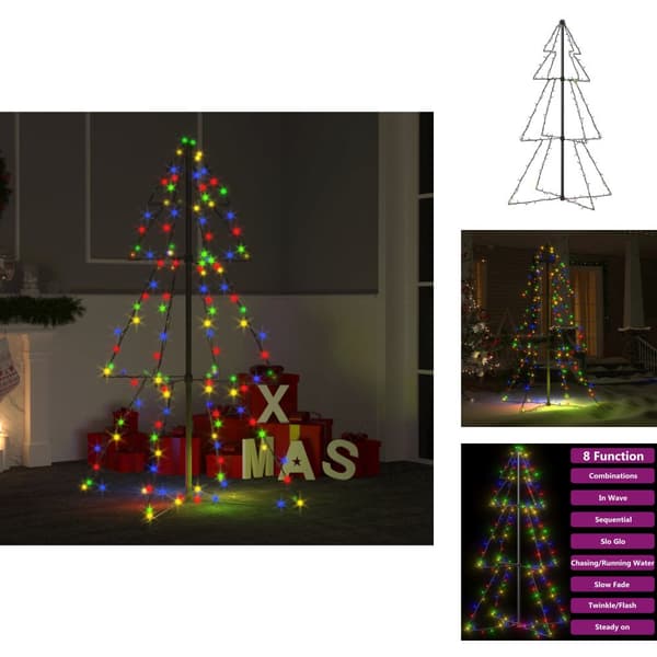 Joulukuuset - Living Kartiojoulukuusi 160 LED-valoa sisä/ulkokäyttöön 78x120 cm
