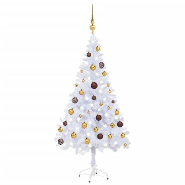 Joulukuuset - Living Tekojoulukuusi palloilla esivalaistu 120 cm 230 oksaa