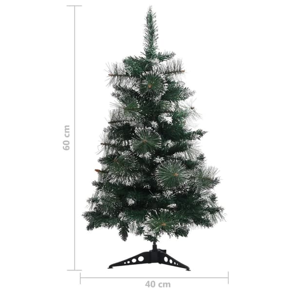 Julgranar - Living Plastgran med fot grön och vit 60 cm PVC