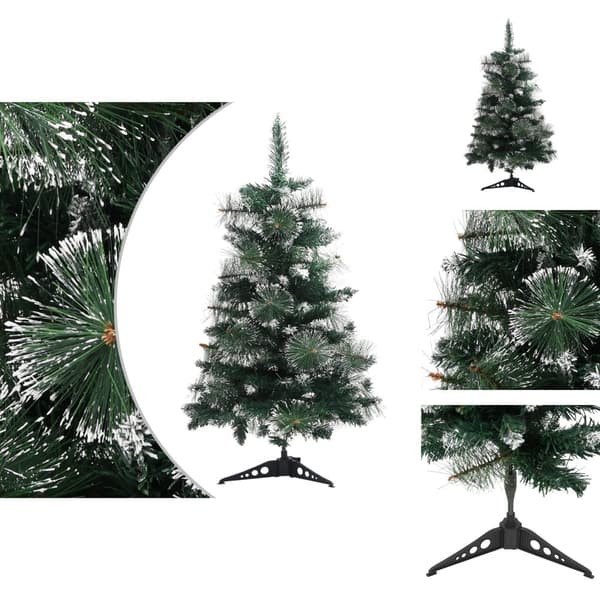 Julgranar - Living Plastgran med fot grön och vit 60 cm PVC