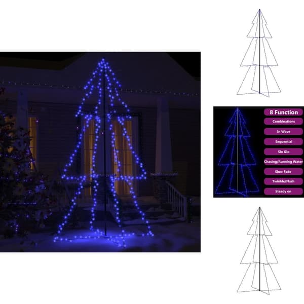 Joulukuuset - Living Kartiojoulukuusi 300 LED-valoa sisä-/ulkokäyttöön 120x220 cm