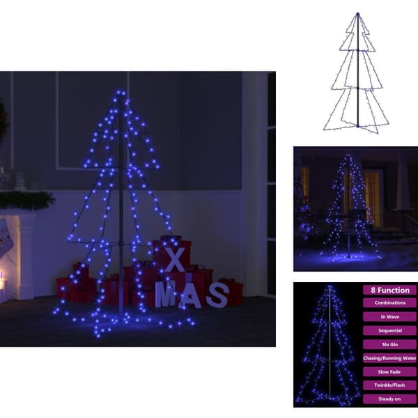 Juletræer - Living lysende juletræ 78x120 cm 160 LED'er indendørs/udendørs