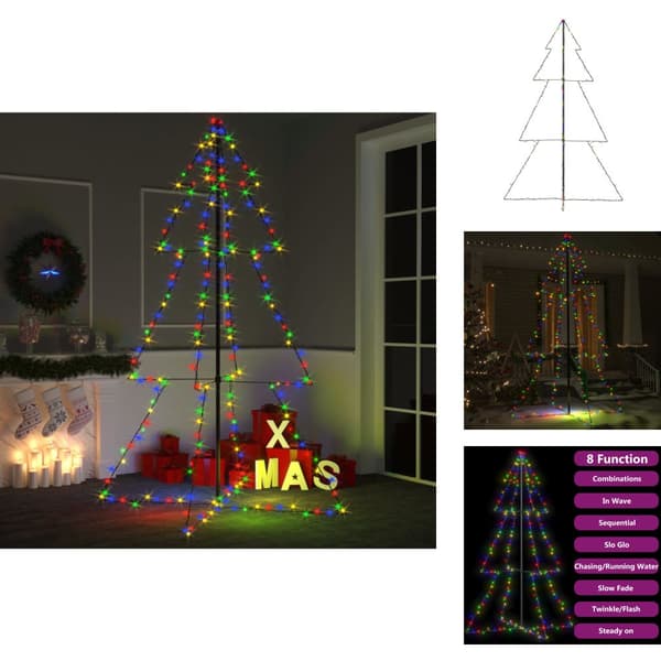 Juletræer - Living lysende juletræ 118x180 cm 240 LED'er indendørs/udendørs