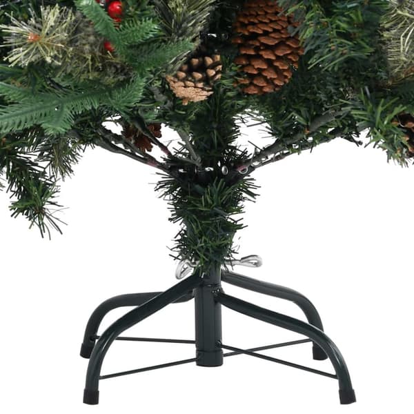Joulukuuset - Living Tekojoulukuusi kävyillä vihreä 225 cm PVC ja PE