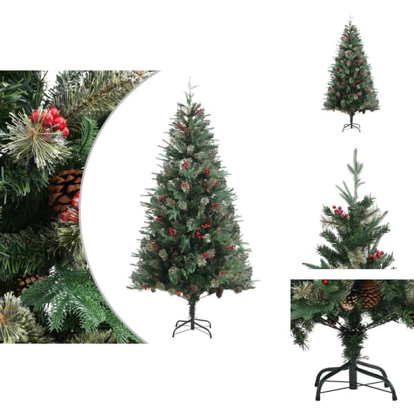 Julgranar - Living Plastgran med kottar grön 225 cm PVC&PE