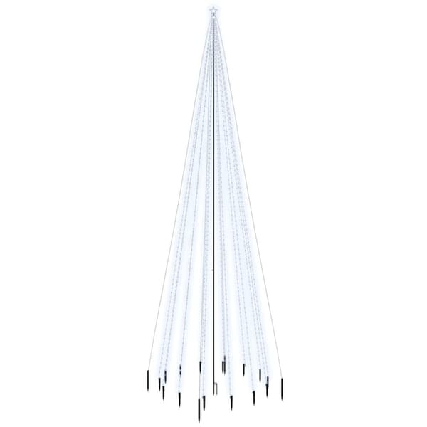 Joulukuuset - Living Joulukuusi piikillä 1134 kylmän valkoista LED-valoa 800 cm