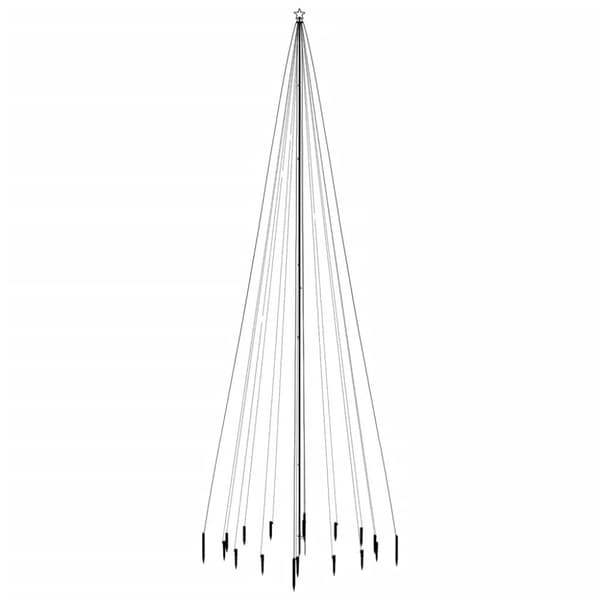 Joulukuuset - Living Joulukuusi piikillä 1134 kylmän valkoista LED-valoa 800 cm