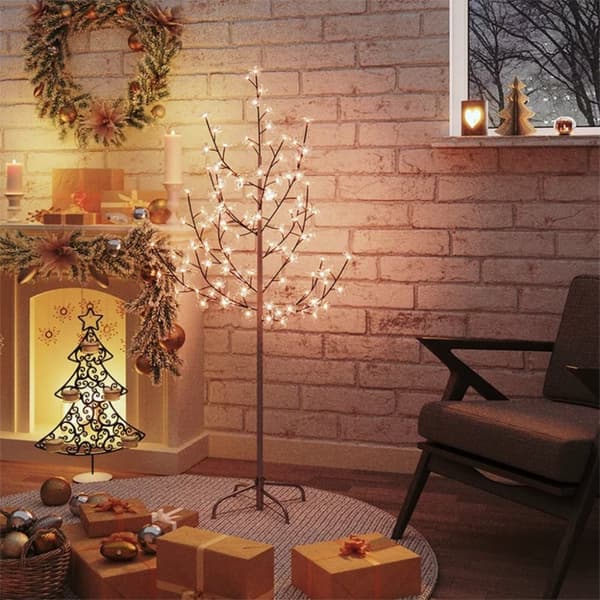 Julgranar - Living Körsbärsträd med LED varmvit 84 lysdioder 120 cm