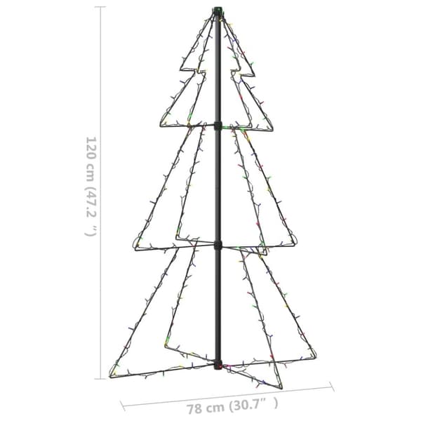 Ljuskon för julgran 160 LED inne/ute 78x120 cm - Julgransbelysning - Julbelysning - Home & Living
