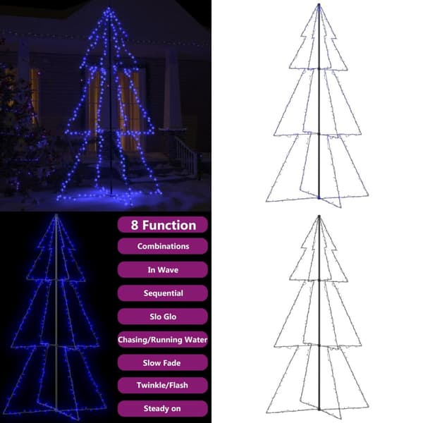 Ljuskon för julgran 300 LED inne/ute 120x220 cm - Julgransbelysning - Julbelysning - Home & Living