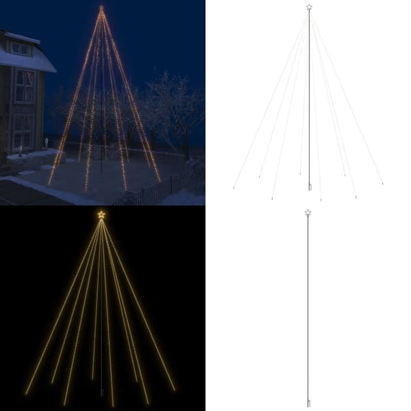 Joulukuusen valot sisä-/ulkokäyttöön 1 300 LED-valoa 8 m - Joulukuusen Valo - Joulukuusen Valot - Home & Living