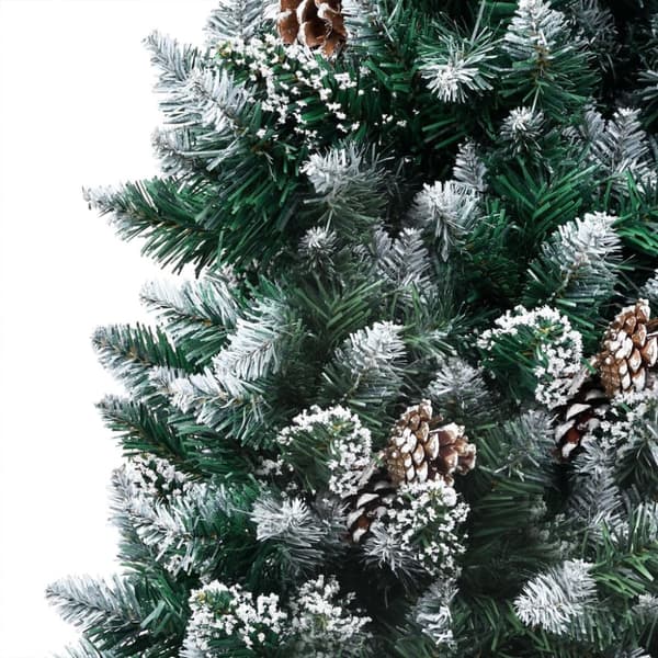 Juletræ med sne + lys + julekugler og grankogler 150 cm - Juletræ - Juletræer - Home & Living