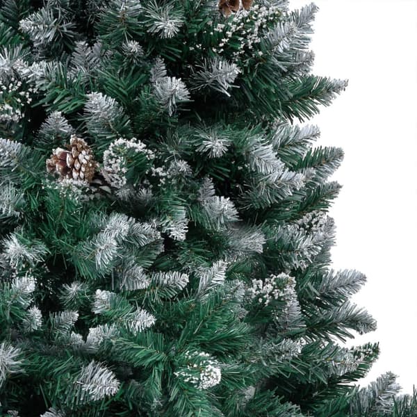 Juletræ med sne + lys + julekugler og grankogler 150 cm - Juletræ - Juletræer - Home & Living