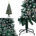 Miniatyrbillede 1 af 11: Juletræ med sne + lys + julekugler og grankogler 150 cm - Juletræ - Juletræer - Home & Living