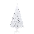Miniatyrbild 2 av 11: Belyst plastgran med kulor vit 150 cm PVC - Granar - Gran - Home & Living