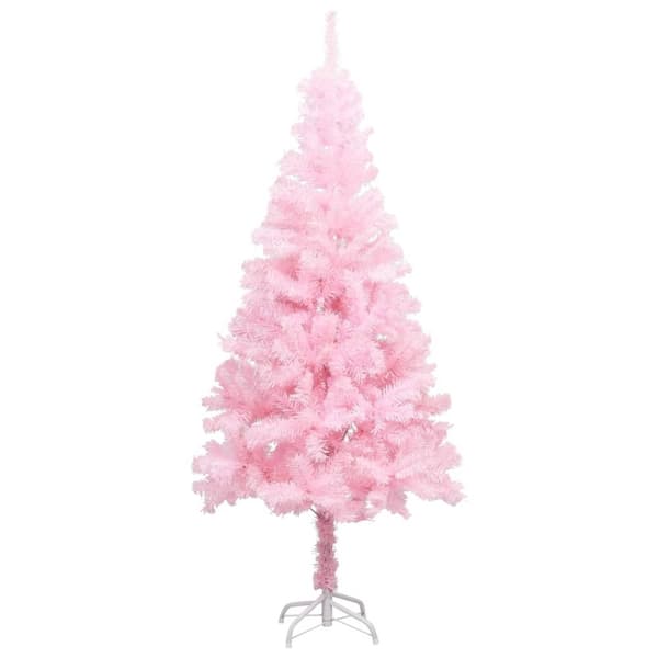 Belyst plastgran med kulor rosa 120 cm PVC - Julgran - Julgranar - Home & Living