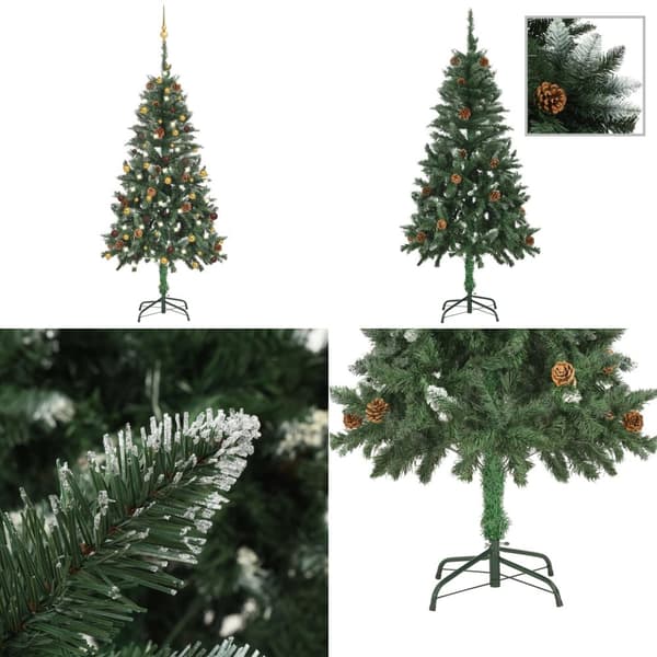 Belyst plastgran med kulor 150 cm - Julgran - Julgranar - Home & Living