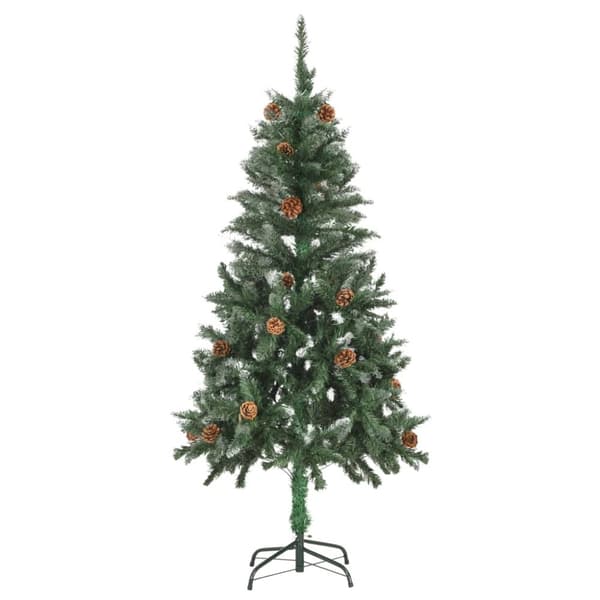 Joulukuusi huurteella esivalaistu kävyillä 150 cm - Tekojoulukuusi - Tekojoulukuuset - Home & Living