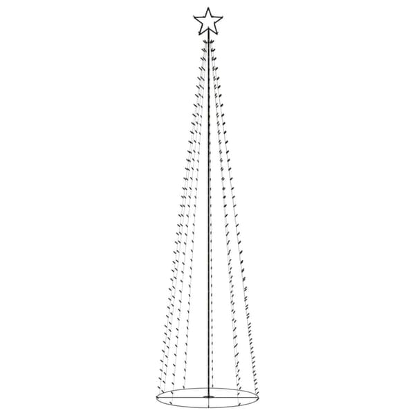 Kartiojoulukuusi 400 moniväristä LED-valoa 100x360 cm - Joulukuusi - Joulukuuset - Home & Living