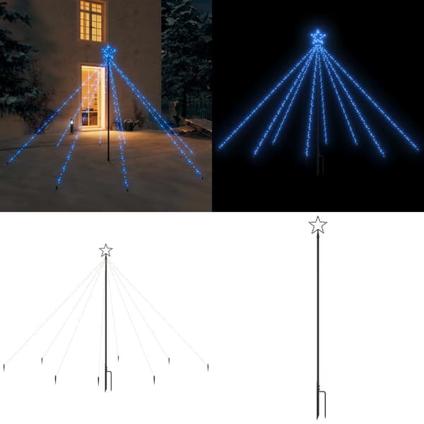 Joulukuusen valot sisä-/ulkokäyttöön 400 LED-valoa sininen 2,5m - Joulukuusen Valo - Joulukuusen Valot - Home & Living