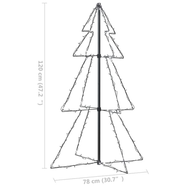 Ljuskon för julgran 160 LED inne/ute 78x120 cm - Julgransbelysning - Julbelysning - Home & Living