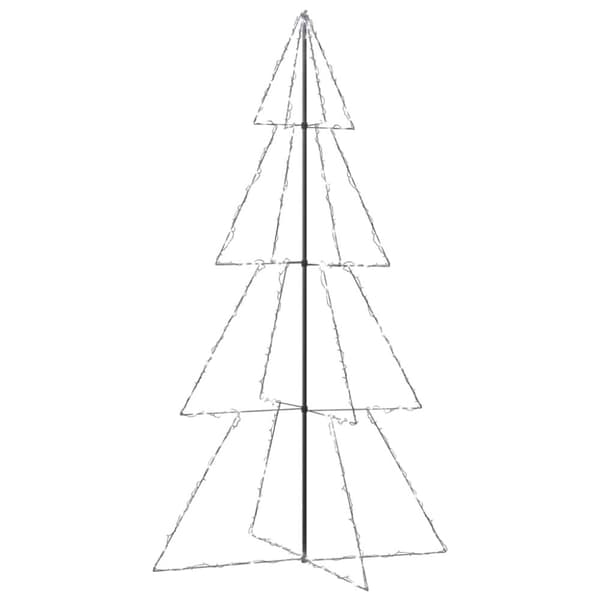 Kartiojoulukuusi 360 -LED-valoa sisä/ulkokäyttöön 143x250 cm - Kartionmallinen Joulukuusi - Kartionmalliset Joulukuuset - Home & Living