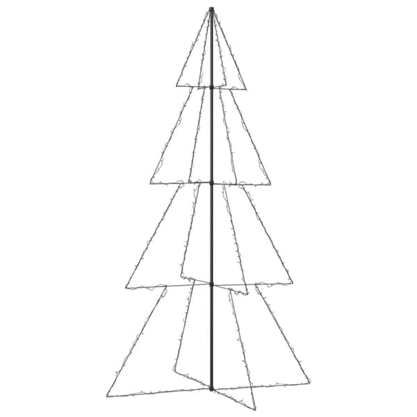 Kartiojoulukuusi 360 -LED-valoa sisä/ulkokäyttöön 143x250 cm - Kartionmallinen Joulukuusi - Kartionmalliset Joulukuuset - Home & Living