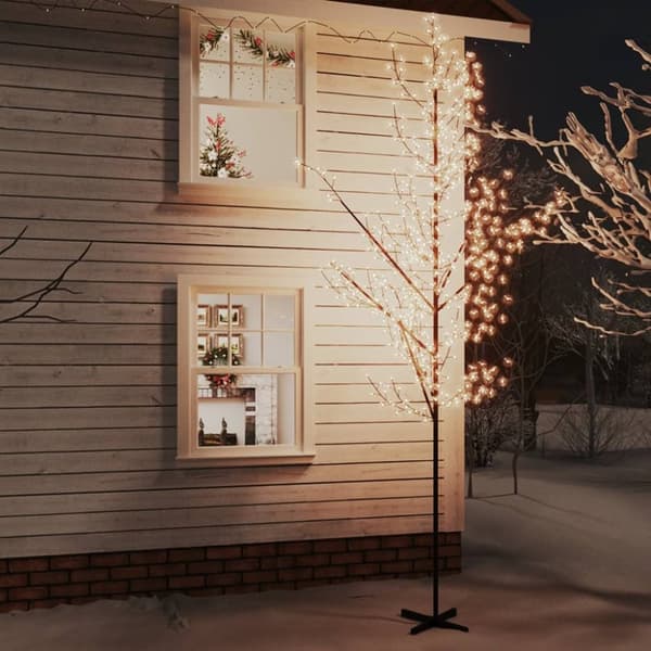 Kirsikankukka LED-puu lämmin valkoinen 672 LED-valoa 400 cm - LED-puu - LED-puut - Home & Living