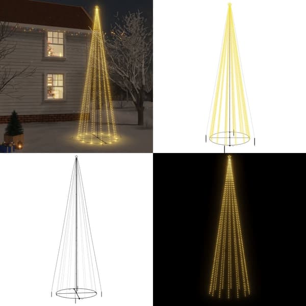 Kartio joulukuusi 1134 lämpimän valkoista LED-valoa 230x800 cm - Joulukuusi - Joulukuuset - Home & Living